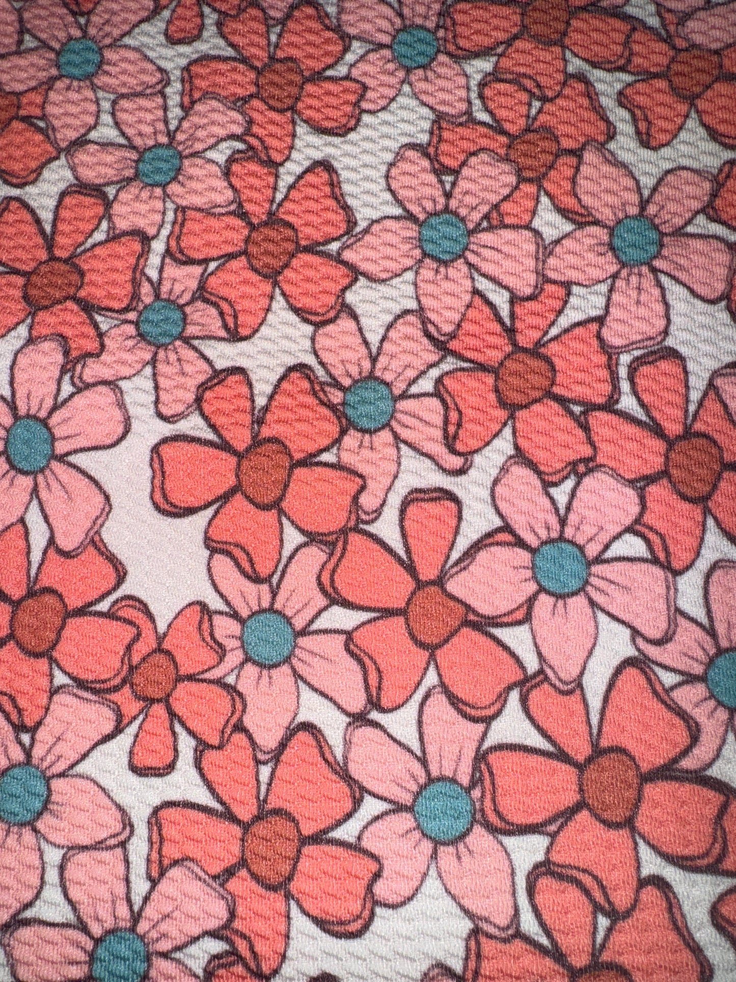 Sale- Floral bullet fabric 1/2 yard