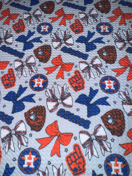 Houston Astros bullet fabric 1/2 yard