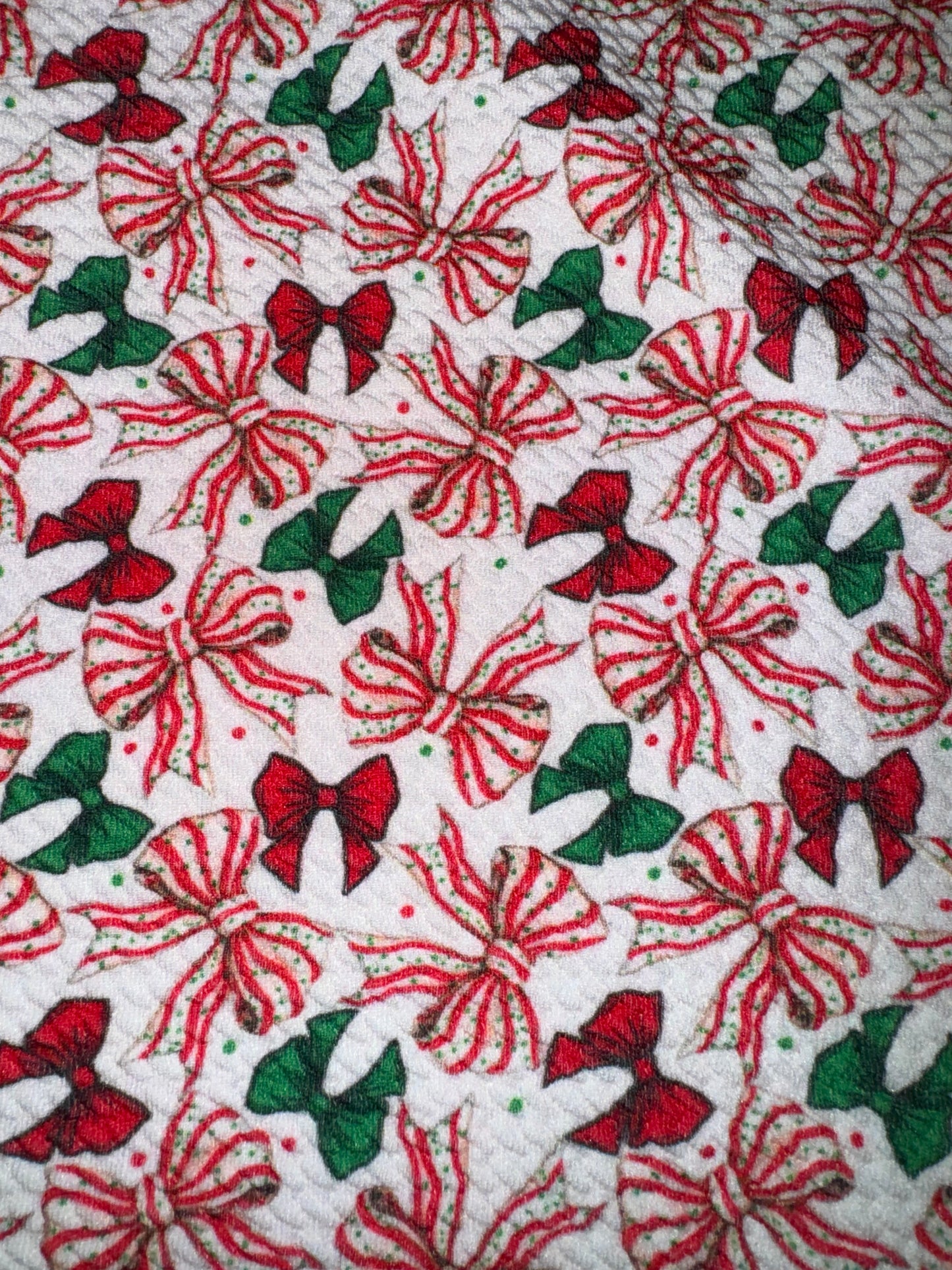 Christmas bows bullet fabric yard, 1/2 yard