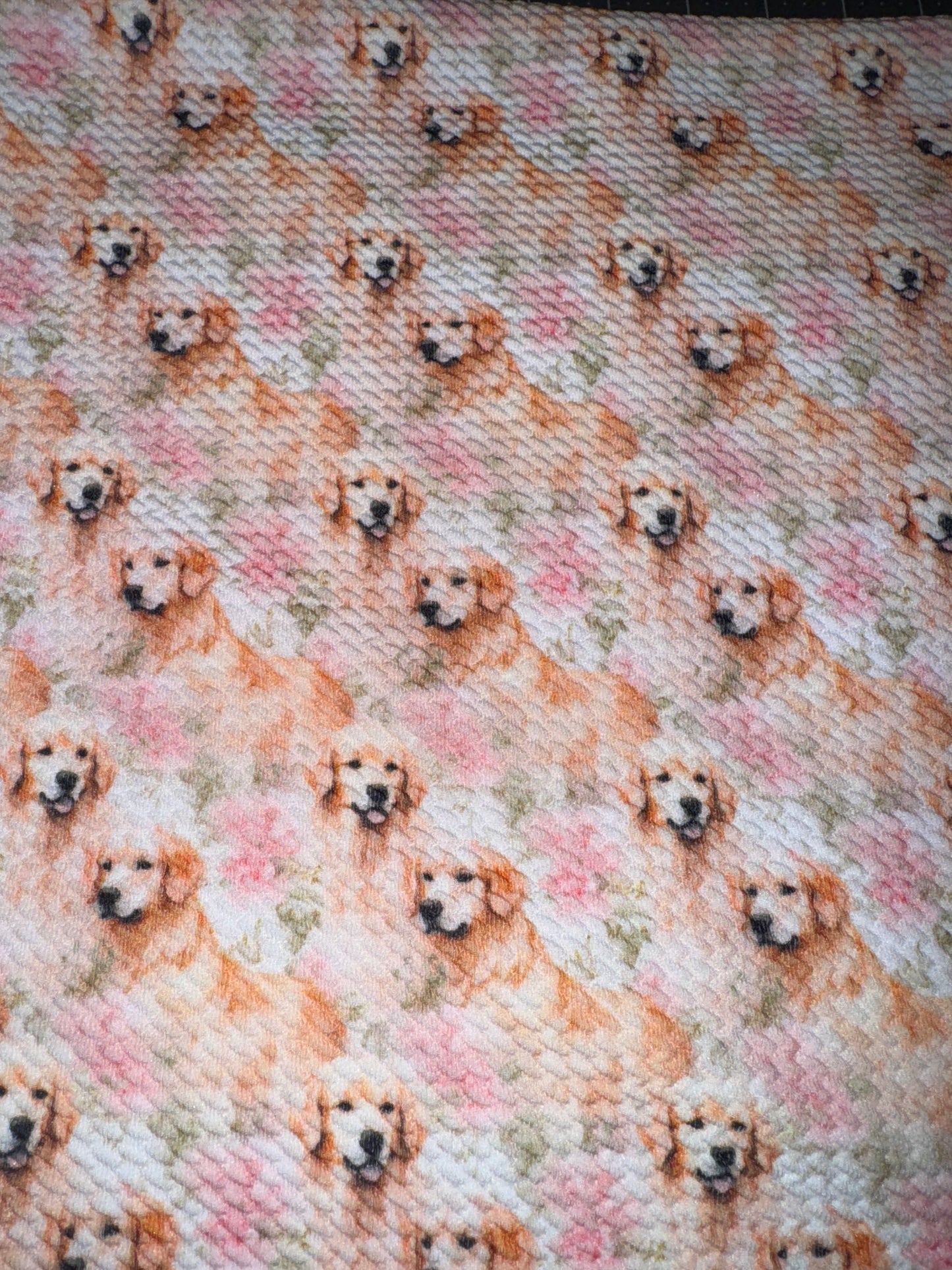 Golden retriever bullet fabric yard,1/2 yard