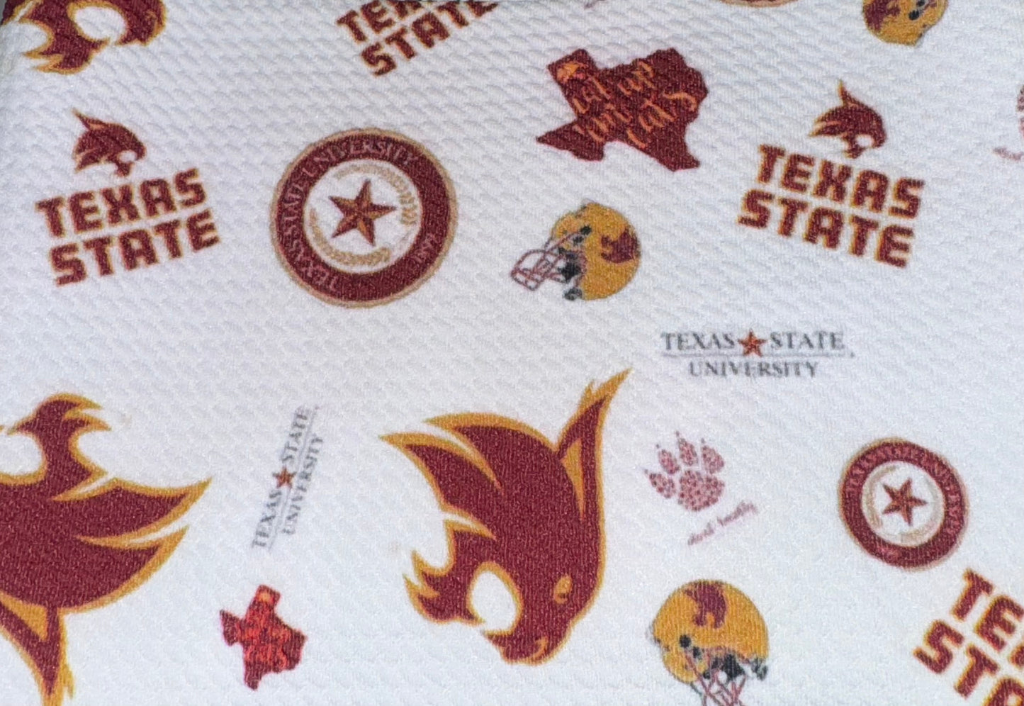 Texas State White bullet strip