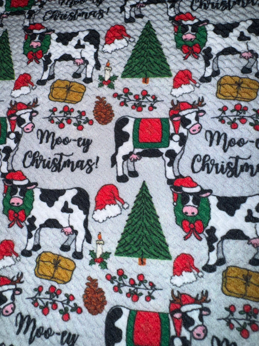 Mooey Christmas bullet fabric yard,1/2 yard