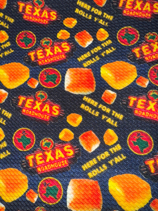 Texas Roadhouse bullet fabric yard, 1/2 yard