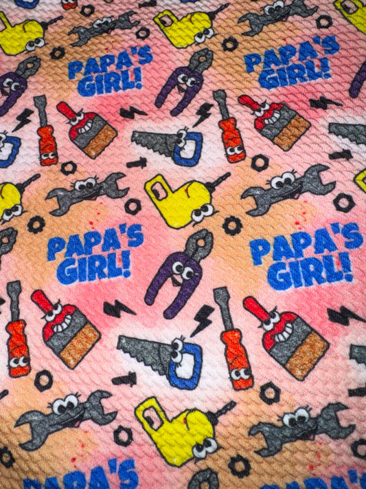 Papas girl bullet fabric yard,1/2 yard