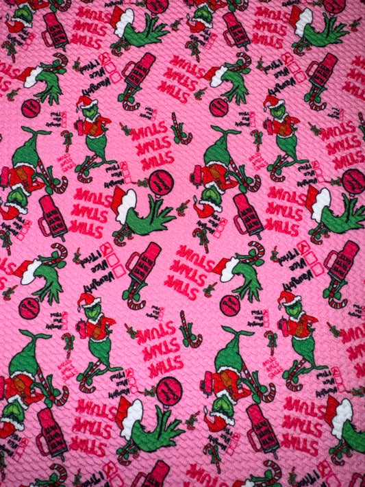 Grinch bullet fabric yard,1/2 yard