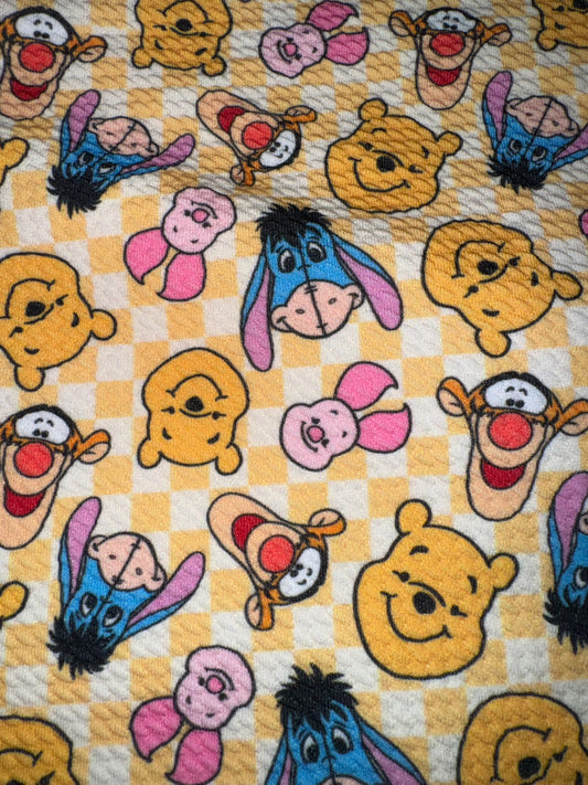 Pooh bullet fabric yard,1/2 yard