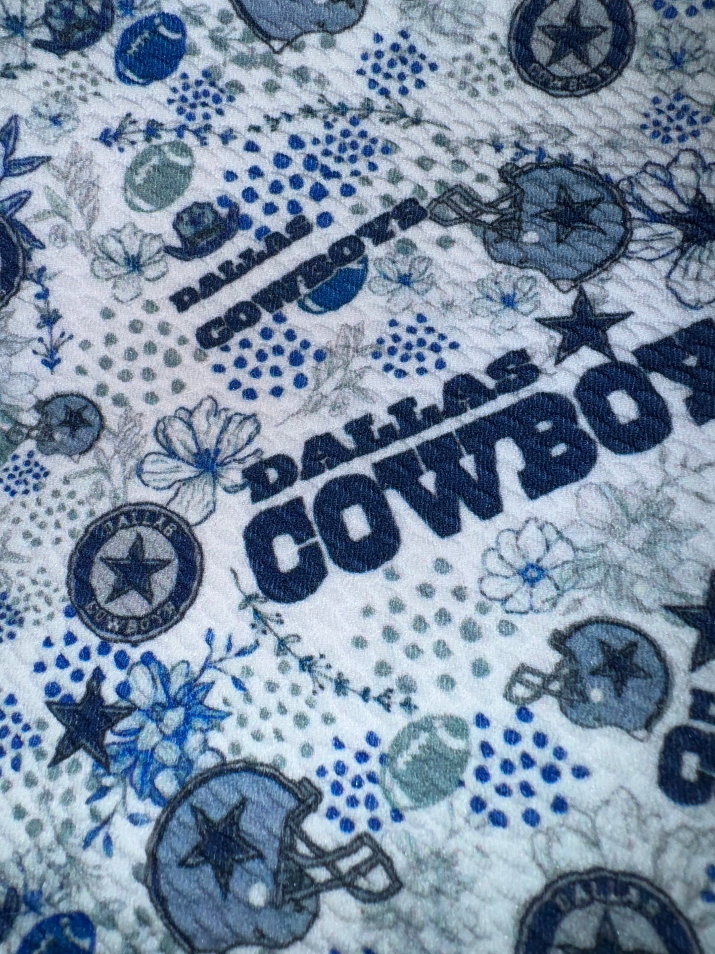 Cowboys bullet fabric yard,1/2 yard