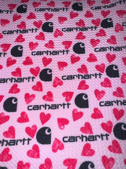 Carhartt heart bullet fabric 1/2 yard