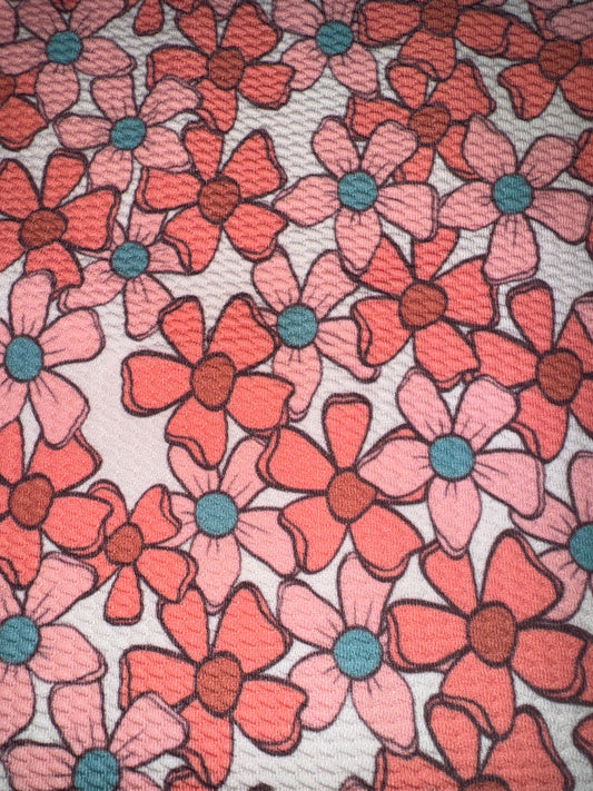 Floral bullet fabric 1/2 yard