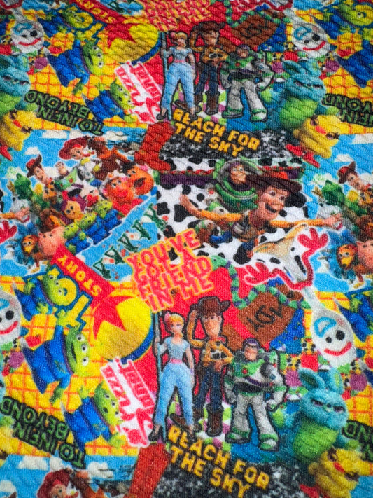 Toy Story bullet fabric yard, 1/2 yard