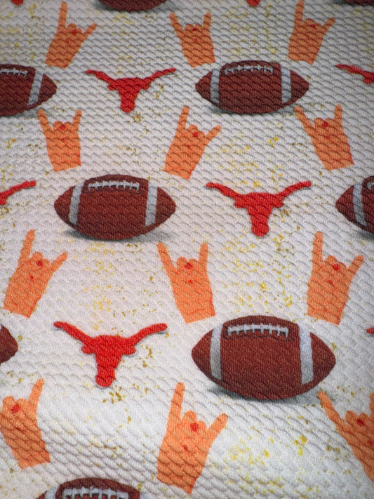 UT football bullet fabric yard