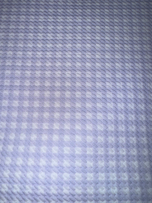 Pastel purple plaid bullet fabric 1/2 yard