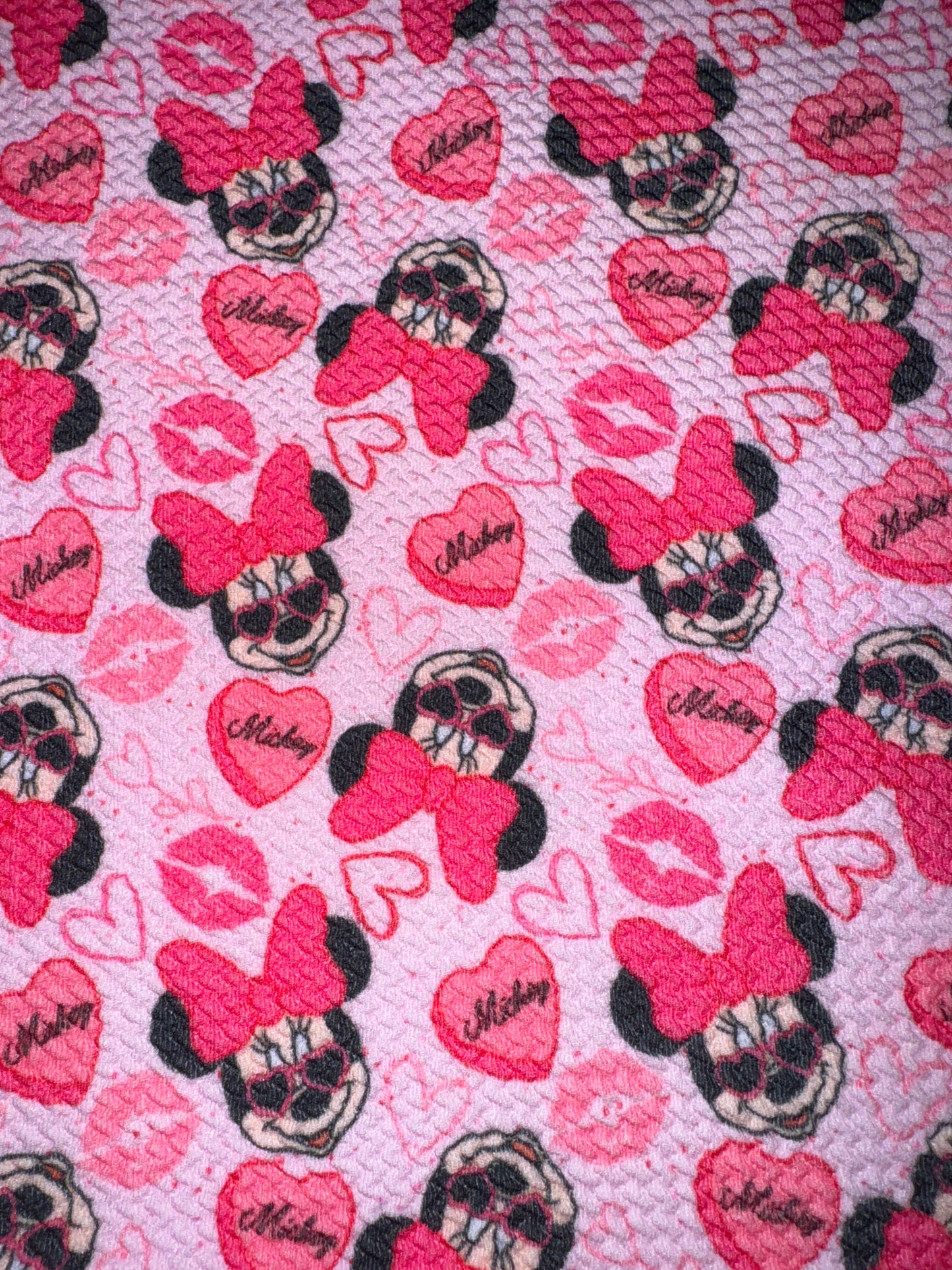 Minnie valentines bullet fabric 1/2 yard