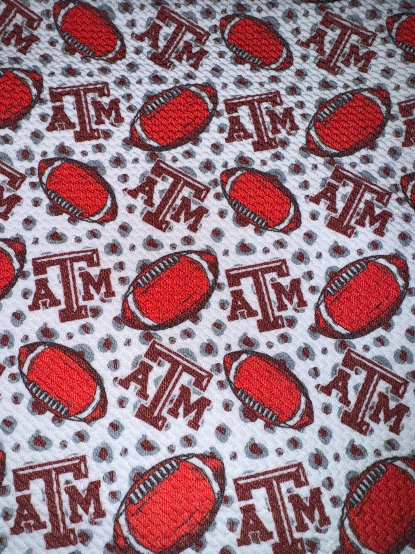 Texas A&M bullet fabric yard,1/2 yard