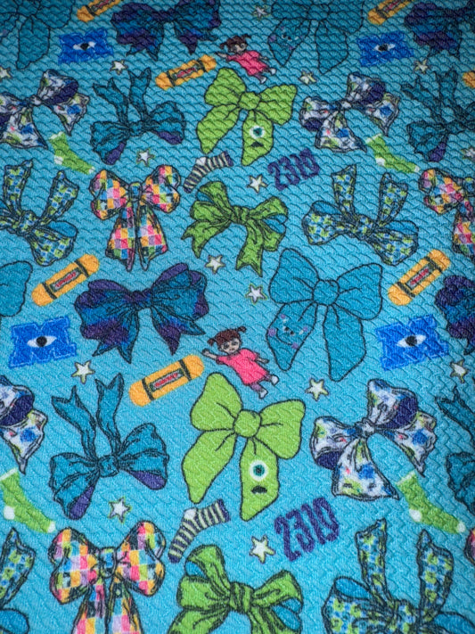 Monsters Inc bullet fabric yard