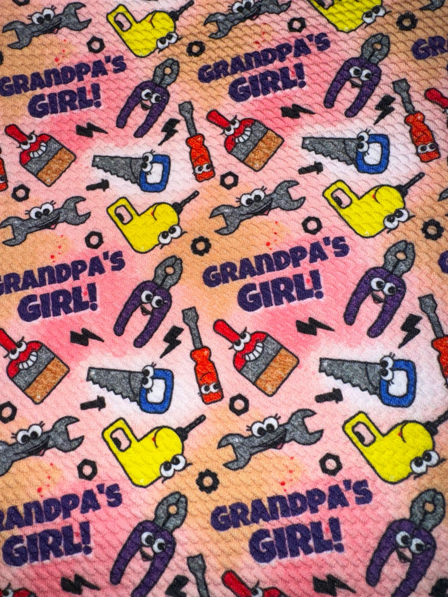 Grandpas girl bullet fabric yard,1/2 yard