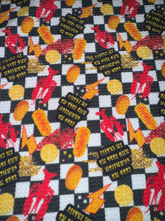 Feed me bullet fabric 1/2 yard