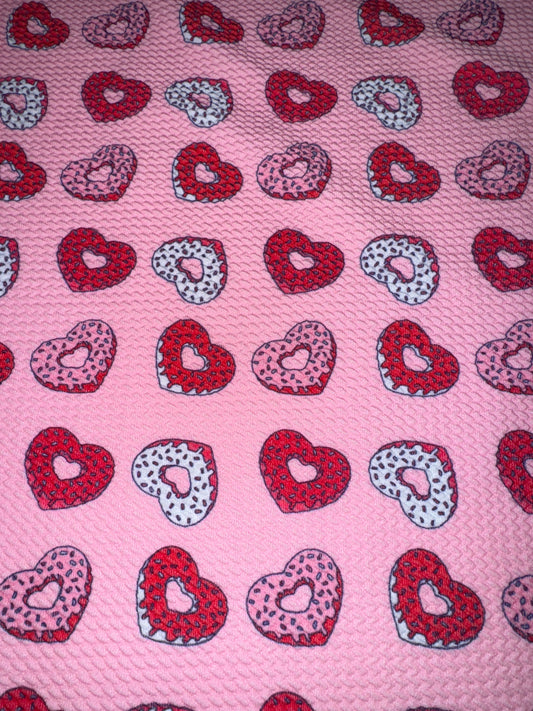 Sale- Valentines Day bullet fabric 1/2 yard