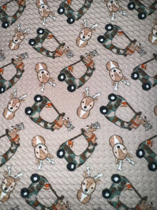 Deer bullet fabric yard,1/2 yard