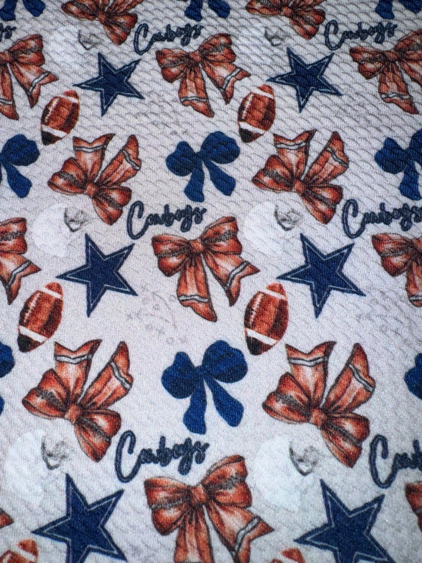 Cowboys bullet fabric yard,1/2 yard