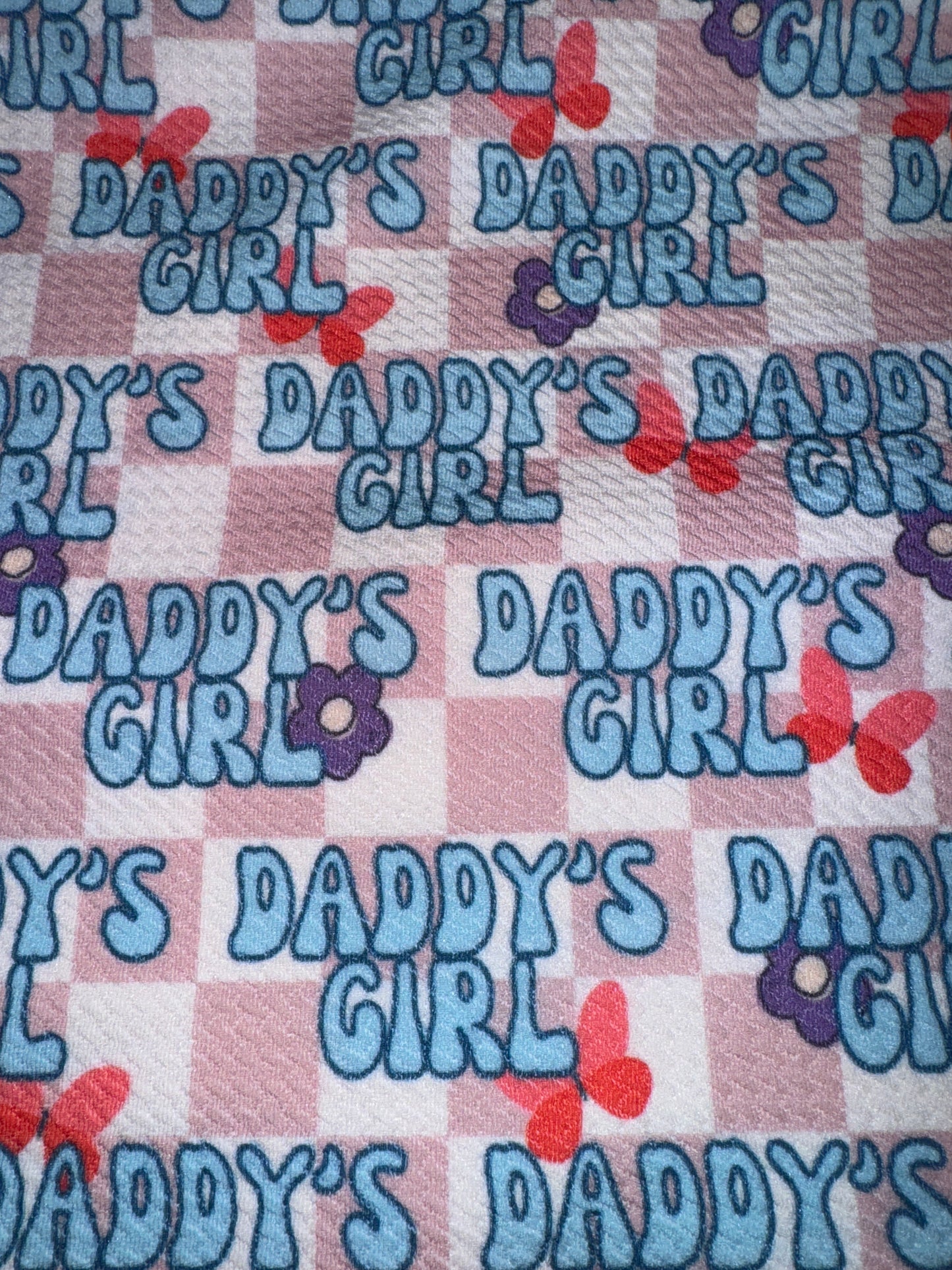 Daddy girl bullet fabric 1/2 yard