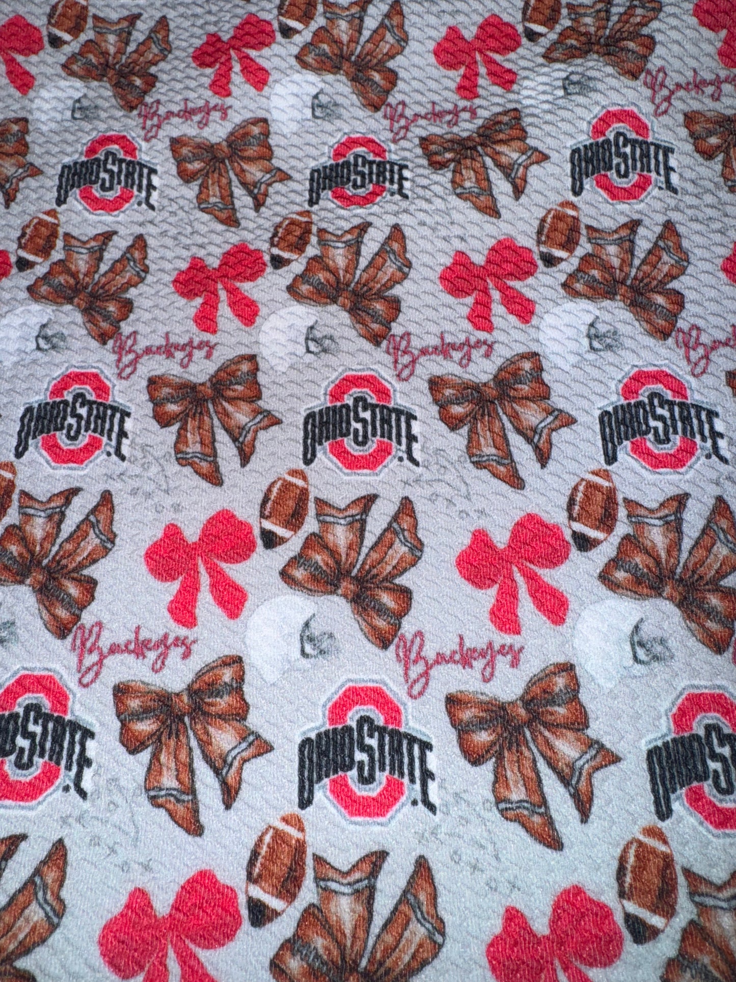 Ohio state bullet fabric yard