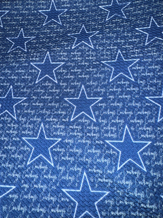 Dallas Cowboys bullet fabric yard