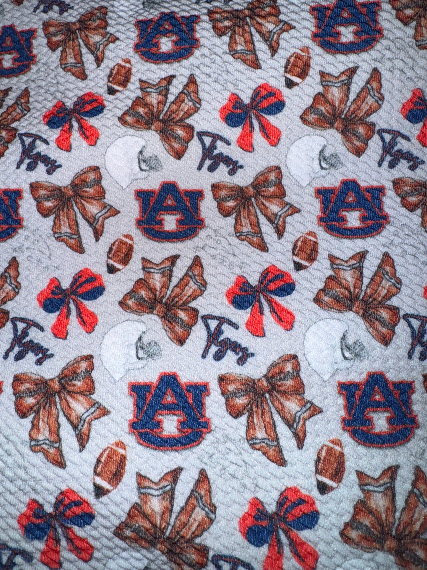 Auburn Tigers bullet fabric yard