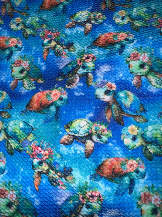 Turtles bullet fabric yard